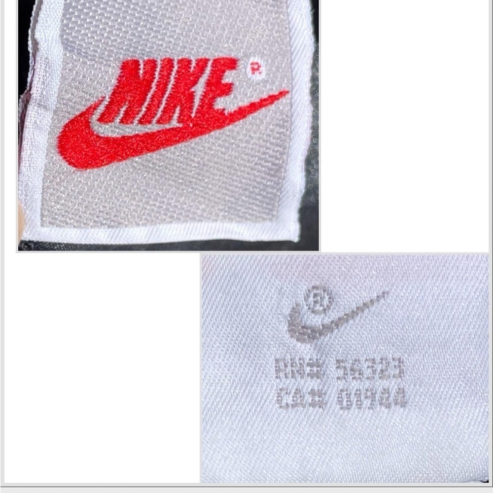 Vtg 90s Nike White Tag Unlined Windbreaker Pants M Blk Ankle Zip Y2K Gorpcore - Picture 3 of 10